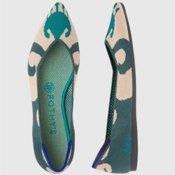 Rothy’s The Point Flats in Moroccan Ikat - woman’s textiles size 9.5. - Picture 2 of 10